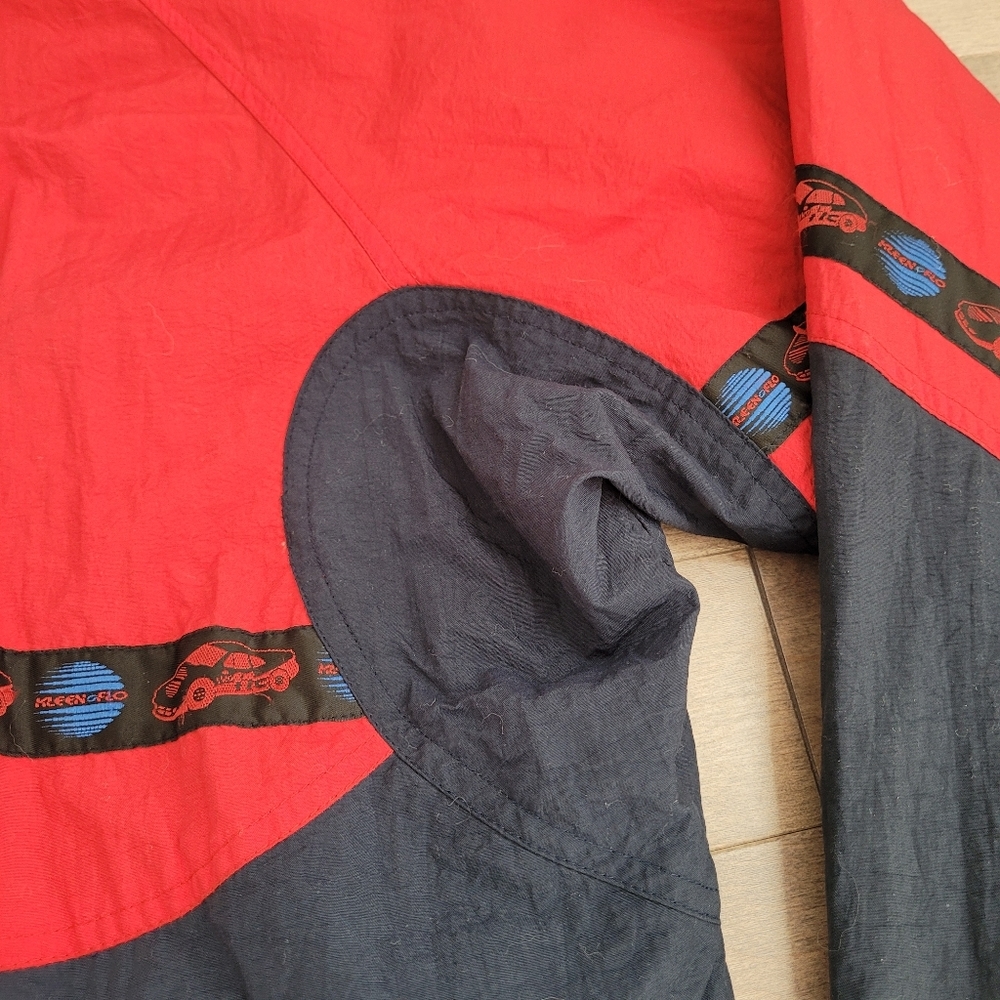 Vintage Kleen Flo red and blue colourblock jacket - Picture 14 of 16